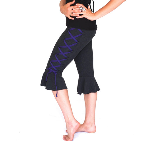 Contrast Corset Capris