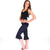 Contrast Corset Capris - Dervish - 3